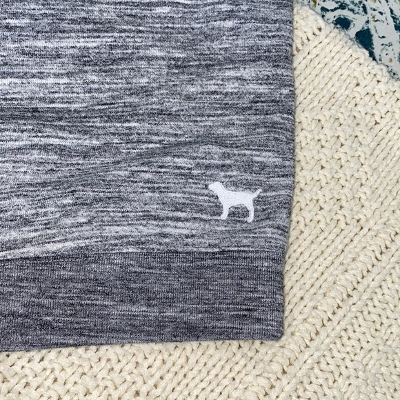 PINK grey sweatshirt size xsmall lace up - Picture 6 of 7